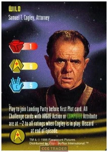 Star Trek The Card Game Samuel T. Cogley, Attorney Near-Mint/NM Very Rare - Picture 1 of 1