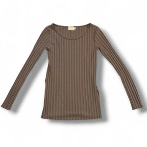 Nation LTD Revolve Akiko High Split Slit Tunika Braun Ripp Herbst 90er Retro XS - Bild 1 von 6