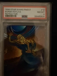 1996 Star Wars Finest Refractor #12 Borsk Fey lya PSA 8 - Picture 1 of 1
