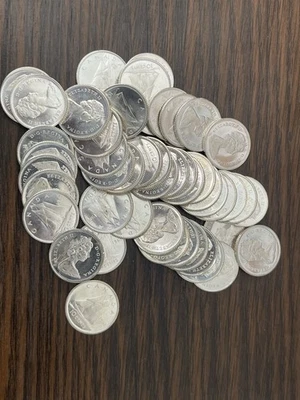 1965 10 Cents Dime Silver BU Coin Roll - Image 1 of 3