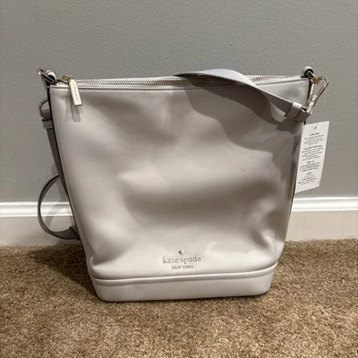 Kate Spade Chelsea Nylon Duffle Crossbody Nimbus Grey- NEW - Image 1 of 4