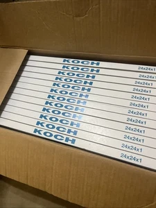 Paquete de 12 filtros de aire plisados Koch 24x24x1 MERV 8 AC 102-700-010 - Imagen 1 de 2