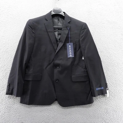 Stafford Mens Classic Fit Black Coolmax EcoMade Performance Wool Blazer 46S NEW - Image 1 of 4