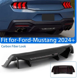 Alerón inferior difusor labial parachoques trasero para Ford Mustang GT S650 24+ estilo carbono - Imagen 1 de 12