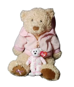 GUND Breast Cancer Awareness Teddybär 16 Zoll Plüschtier Stofftier, rosa Jacke &  - Bild 1 von 10