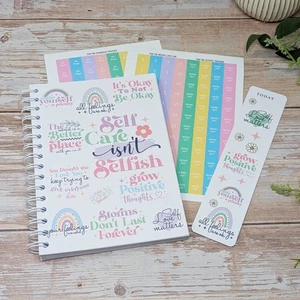 Food Diary, Meal Planner, Diet Journal, Weight loss A5 Book, Pastel CC - Picture 1 of 13