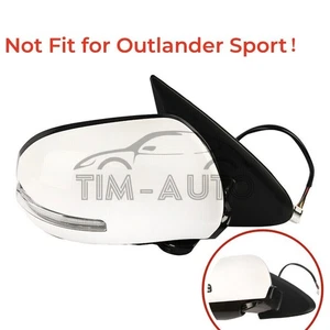 Right Side Door Mirror for 2014-2019 Mitsubishi Outlander Power Heated w/Signal - Picture 1 of 8