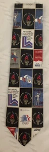 Cravatta collo unica seta 1996 Atlanta Olimpiadi che rappresenta più Olimpiadi passate - Foto 1 di 7