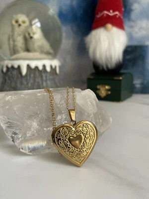 Heart Locket Necklace, Nutcracker inspired, Barbie Nostalgia - Image 1 of 3