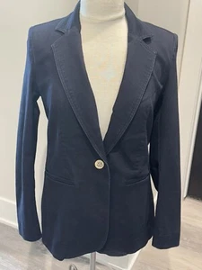NWT Anne Klein Denim Blazer Jacket Indigo Rinse Size Small NEW $139 - Picture 1 of 9