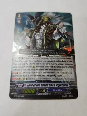 Cardfight Vanguard Lord of The Seven Seas NIGHTMIST (GRANBLUE) BT13/016EN RR NM - Image 1 of 4