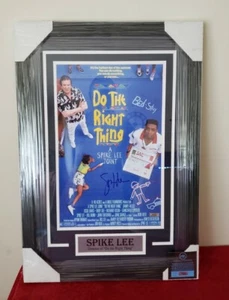 Poster fotografico firmato Spike Lee 16x10 foto e fai la cosa giusta con certificato di autenticità - Foto 1 di 5