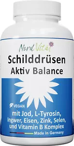 Schilddrüsen-Aktiv-Balance -13-in-1-Komplex mit Jod, L-Tyrosin, Ingwer, Selen - Bild 1 von 10