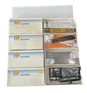 Walthers HO Konvolut 4 Wagen ungebaut Tank Reefer Sattelauflieger Sinclair Schlitz - Bild 1 von 5