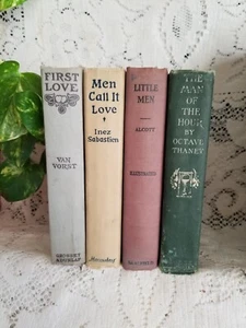 Vintage stacked book Art, Book Poem Stack, Staging Decorative Books Set, Book - Picture 1 of 10