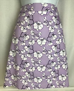 CRACKED WHEAT Golf Pickleball Tennis Skort Damen Größe 8 lila Druck Stretch - Bild 1 von 14