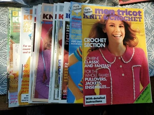 Lot of 12 Mon Tricot Vintage Knit and Crochet Magazines - 1980-1981 - Picture 1 of 13