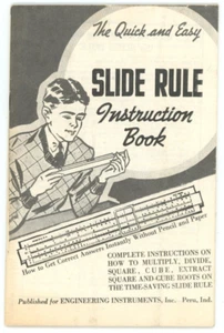 Vintage Slide Rule Instruction Book Quick & Easy Engineering Instruments Inc - Picture 1 of 2