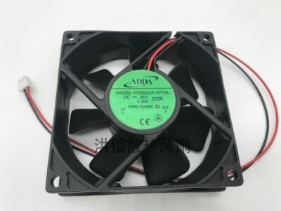 ADDA 8025 AD0824UX-A71GL DC24V 0.26A 80mm inverter cooling fan 2pin - Image 1 of 3