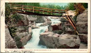 White Mountains NH. Postal de colección Upper Falls of the Ammonoosuc UU1 - Imagen 1 de 2