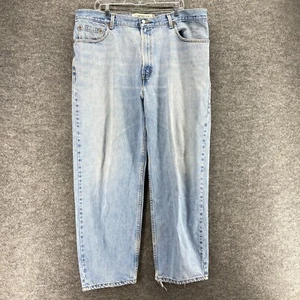 Levi's Jeans Men 40*30 Blue Denim Light Wash High Rise 560 Straight Comfort Fit - Picture 1 of 10