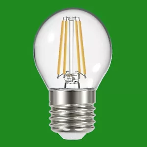 8x 4W (=40W) Clear LED Filament Golf ES E27 Edison Screw 2700K Light Bulb Lamp - Picture 1 of 1