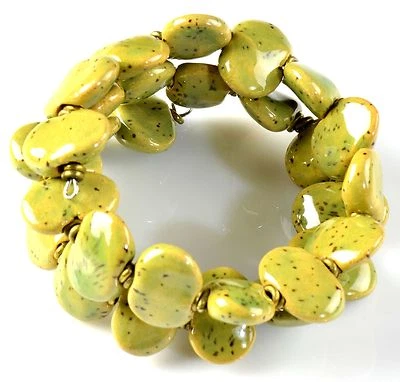 NOVA-Pulseira de joias da moda pintada à mão com miçangas Kazuri África (KJB-50023) - Imagem 1 de 2