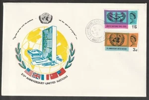 1965 NAZIONI UNITE SET DI 2 SG681/SG682 SU FDC non indirizzati - Foto 1 di 1