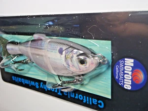 Señuelo Morone Swimbait Shine 4" Hard Tail Gizzard Shad Threadfin Swimbaits bajo - Imagen 1 de 12