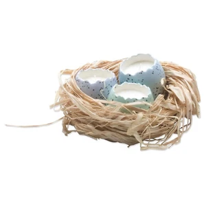 TAG - Cracked Egg Candles In A Nest Set of 3 - 410346 - Picture 1 of 1