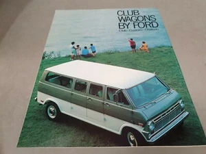 1969 FORD CLUB WAGONS   USA Original  Sales Brochure - Picture 1 of 4