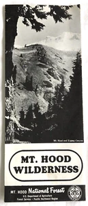 MT 1965. HOOD NATIONAL PARK OREGON WILDERNESS TRAIL MAPA DE REGISTRO DESPLEGABLE C1 - Imagen 1 de 6