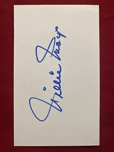 Willie Mays Autographed 3x5 Index Card New York San Francisco Giants CLEAN MINT - Picture 1 of 4
