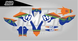 Custom Graphics Decal Sticker Kit for Husqvarna TC-FC-TE-FE-TX-FX All Models - Picture 1 of 2