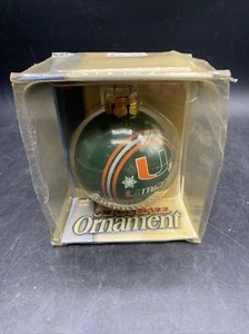 university of miami christmas ornament glass ball - Picture 1 of 6