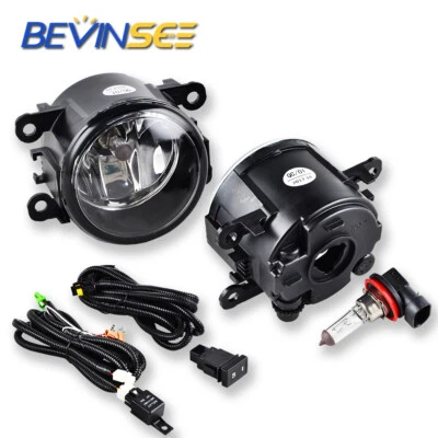 Clear Front Fog Lights Kit For Suzuki Grand Vitara 2006-12 SX4 4Dr Sedan 2008-12 - Image 1 of 4