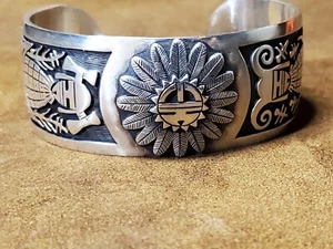 Hopi CHARLESTON LEWIS  Corn Maiden Sunface 6 ³/⁴ Inch - Picture 1 of 16