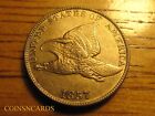 1857 1C Flying Eagle Cent Reverse Die Clash Error Uncirculated Monster Scarce!