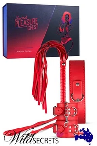 NEW Secret Pleasure Chest Crimson Dream Beginner's Bondage Set (8 Pce), Couple - Picture 1 of 6