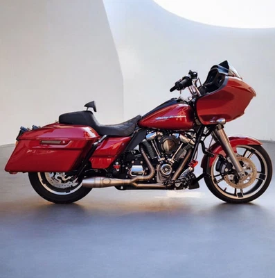 2019-2023 Harley Davidson Road Glide 2 Into 1 Exhaust Custom  Full System - Image 1 of 4