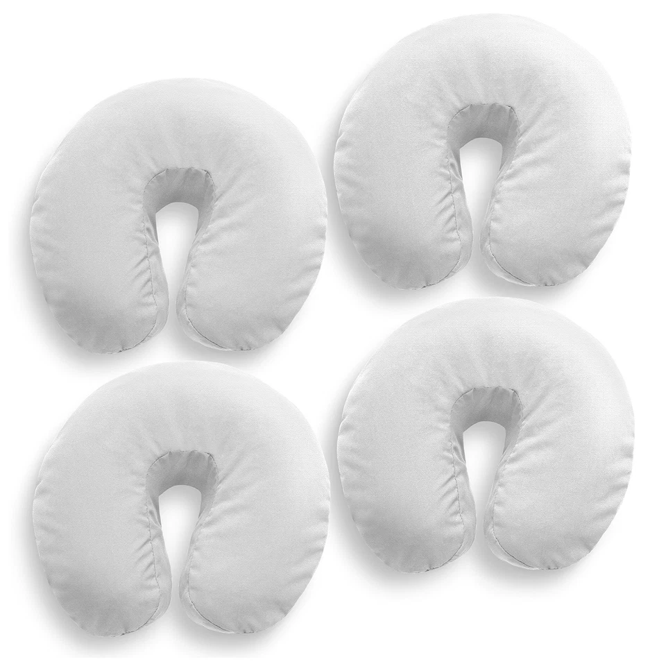 Paquete de 4 fundas para reposacabezas con base facial para mesa de masaje - blancas Foto 1 de 1