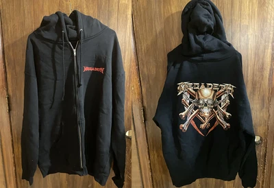Megadeth Cremallera Sudadera con Capucha Calavera Camiseta Hombres S-5XL M1R36 Foto 1 de 2