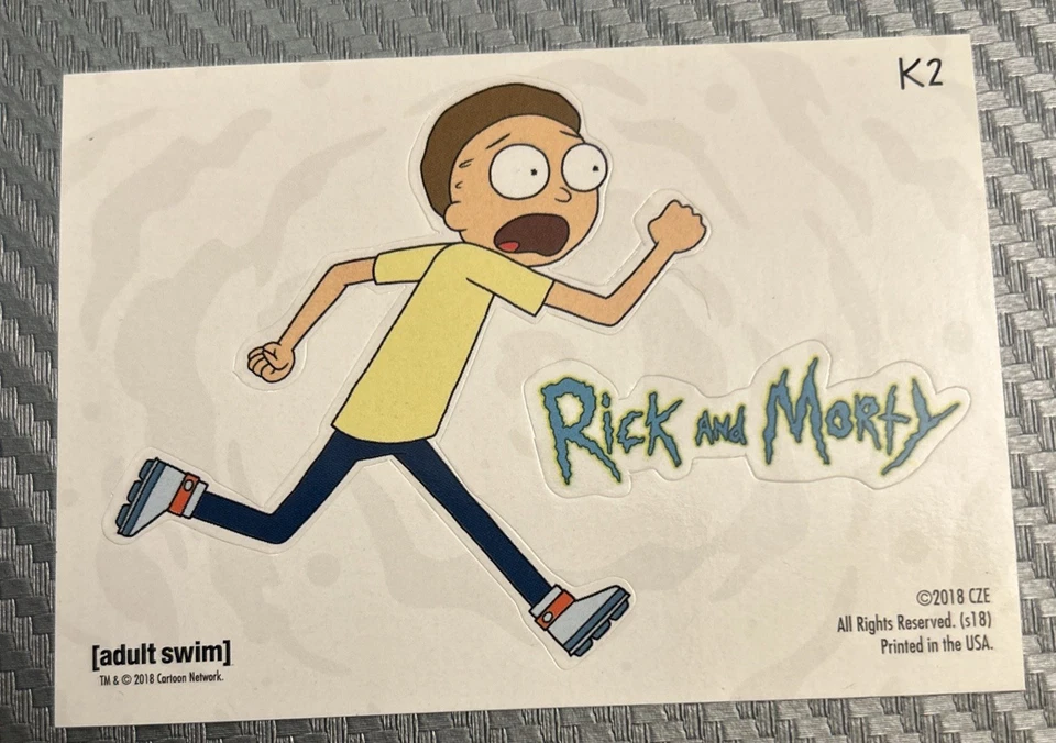 2018 Cryptozoic Rick And Morty Season 1 Stickers #K2 Morty - Image 1 of 2