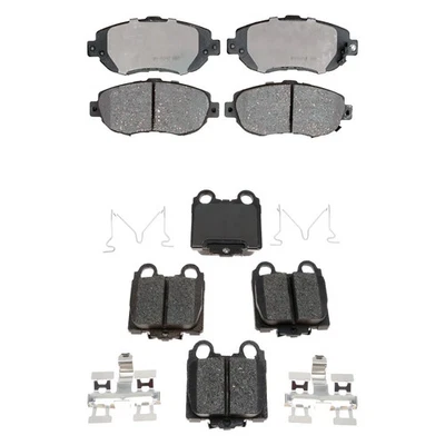 For Lexus SC430 02-10 ACDelco Silver Ceramic Front & Rear Disc Brake Pad Set Foto 1 de 2