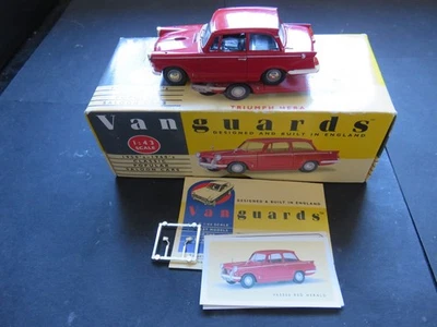 Vanguards -  1:43 Scale Triumph Herald VA5000 - Red Herald - Excellent condition - Image 1 of 4