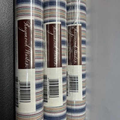 Raymond Waites виниловые полосатые обои узор 591836 запечатанный 3 двойной рулон - Изображение 1 из 4