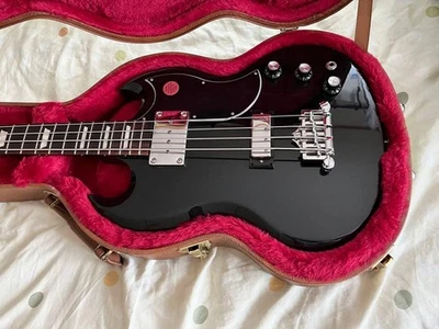 Bajo eléctrico Gibson SG bajo estándar negro ébano 2019 S/N 122790036 Foto 1 de 4