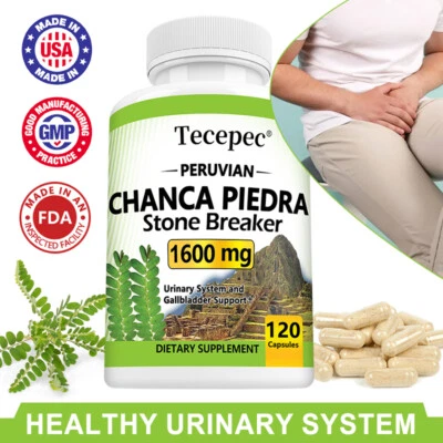 TECEPEC Capsules Chanca Piedra 1600 mg Matière organique péruvienne Briseur de pierres