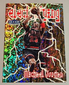 Michael Jordan #6 of 10 ELECTRIFYING NBA 1998-99 Fleer Tradition EN Mint Vintage
