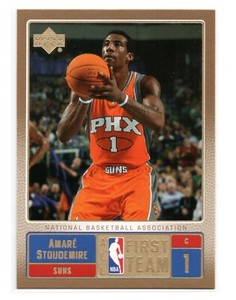 2007-08 Upper Deck First Edition Gold All NBA First Team Amare Stoudemire NM-MT